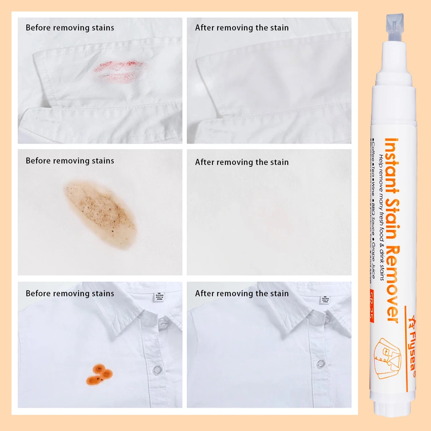 CowLost | stain-removers-product_id-3-5pcs-portable-clothes-bleach-stain-remover-pen-wash-free-laundry-cleaner |6