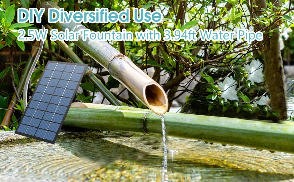 CowLost | product_id-2-5w-solar-water-pump-fountain-with-6-nozzles-and-4ft-pipe-for-garden-pond-bird-bath |13