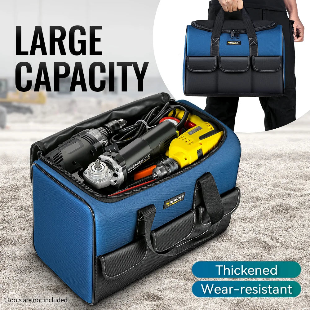 CowLost | product_id-heavy-duty-wide-mouth-tool-bag-with-pockets-organizer-for-tool-storage-and-transport |1