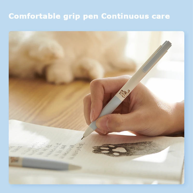 CowLost | product_id-kaco-k7-kawaii-gel-pen-0-5mm-black-ink-cute-cat-design-quick-dry-stationery |4