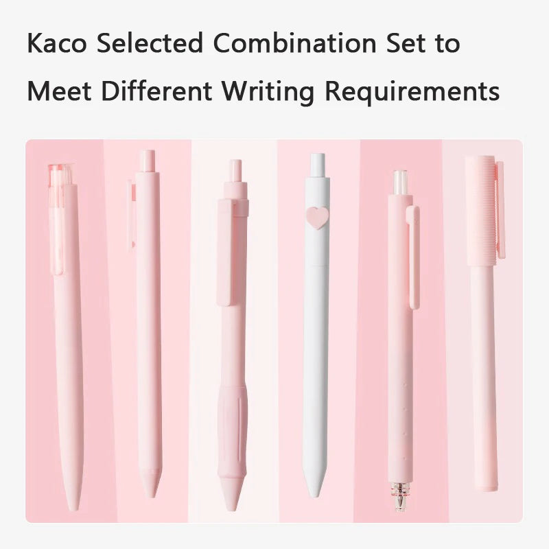 CowLost | product_id-6pcs-kaco-good-gel-pen-set-0-5mm-black-ink-press-high-capacity-for-students |3