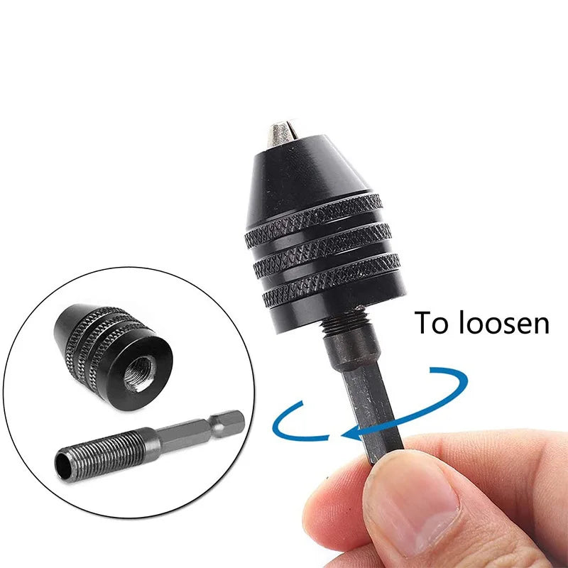 CowLost | product_id-mini-keyless-drill-chuck-0-3-8mm-self-tighten-1-4-hex-shank-quick-change-converter |4