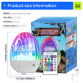 Aurora & Ocean Wave Projector Lamp with Remote, Music Speaker, RGB Effects, Rechargeable Night Light Gift
