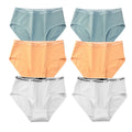 CowLost | product_id-6pcs-women-s-high-rise-seamless-cotton-briefs-m-2xl-solid-colors |28
