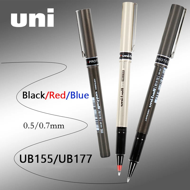 CowLost | product_id-mitsubishi-uni-japan-ub155-gel-pen-0-5-0-7mm-water-resistant-black-blue-red-ink-school-office |2