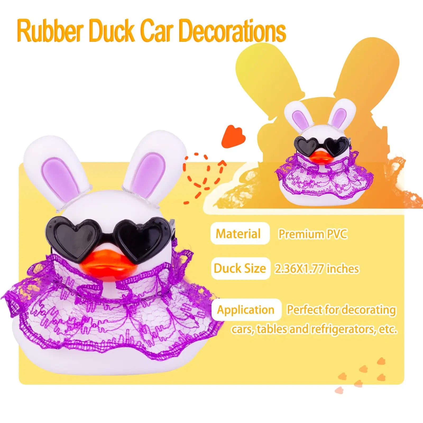 CowLost | product_id-car-dashboard-rubber-duck-ornament-set-with-mini-hat-sunglasses-and-skirt |4