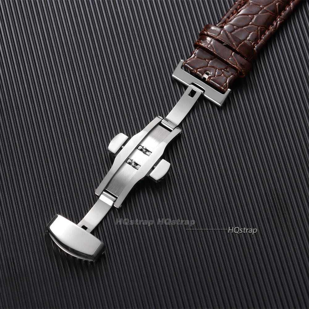 CowLost | product_id-crocodile-pattern-leather-watch-bands-with-pin-butterfly-buckle-12-24mm-unisex-strap |6