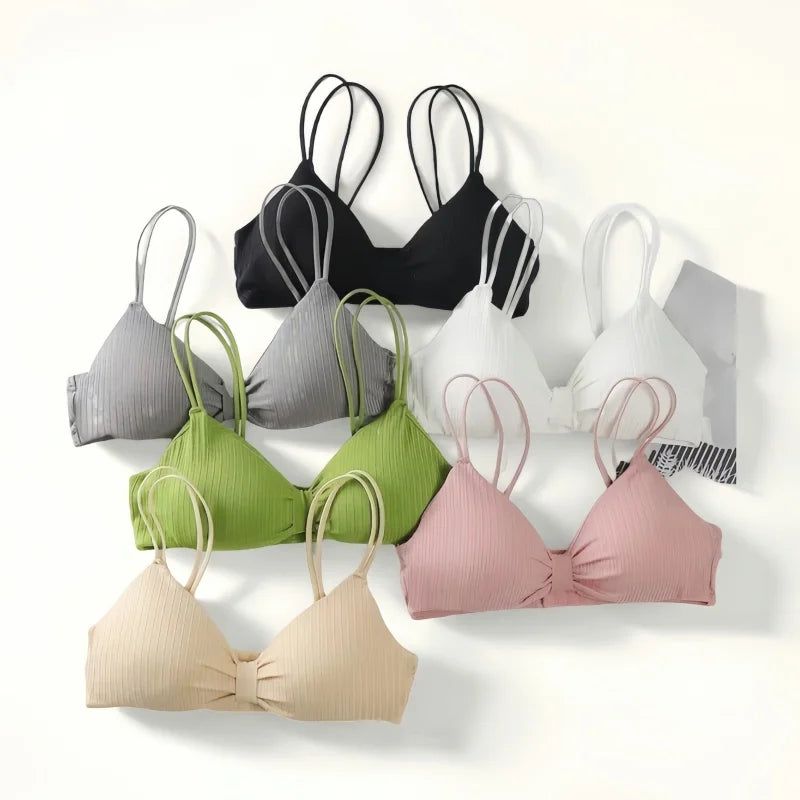 CowLost | product_id-seamless-wire-free-push-up-padded-bra-with-back-buckle-for-women-solid-color |1