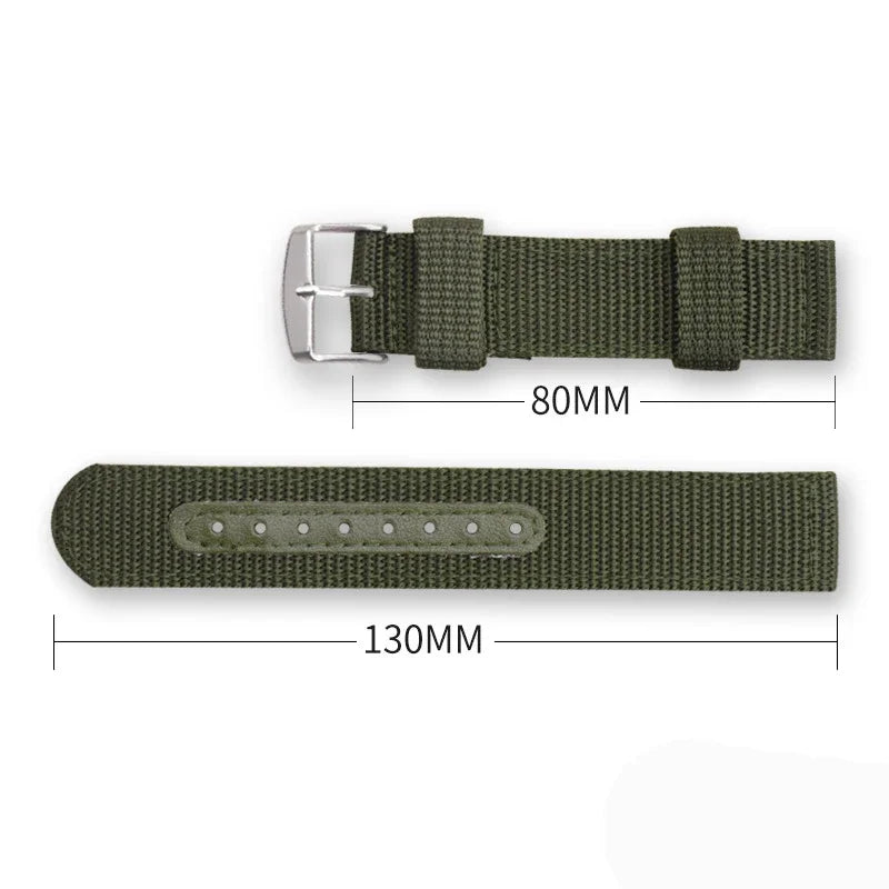 Universal Nylon Braided Replacement Watchband for Seiko & Rolex Men Women