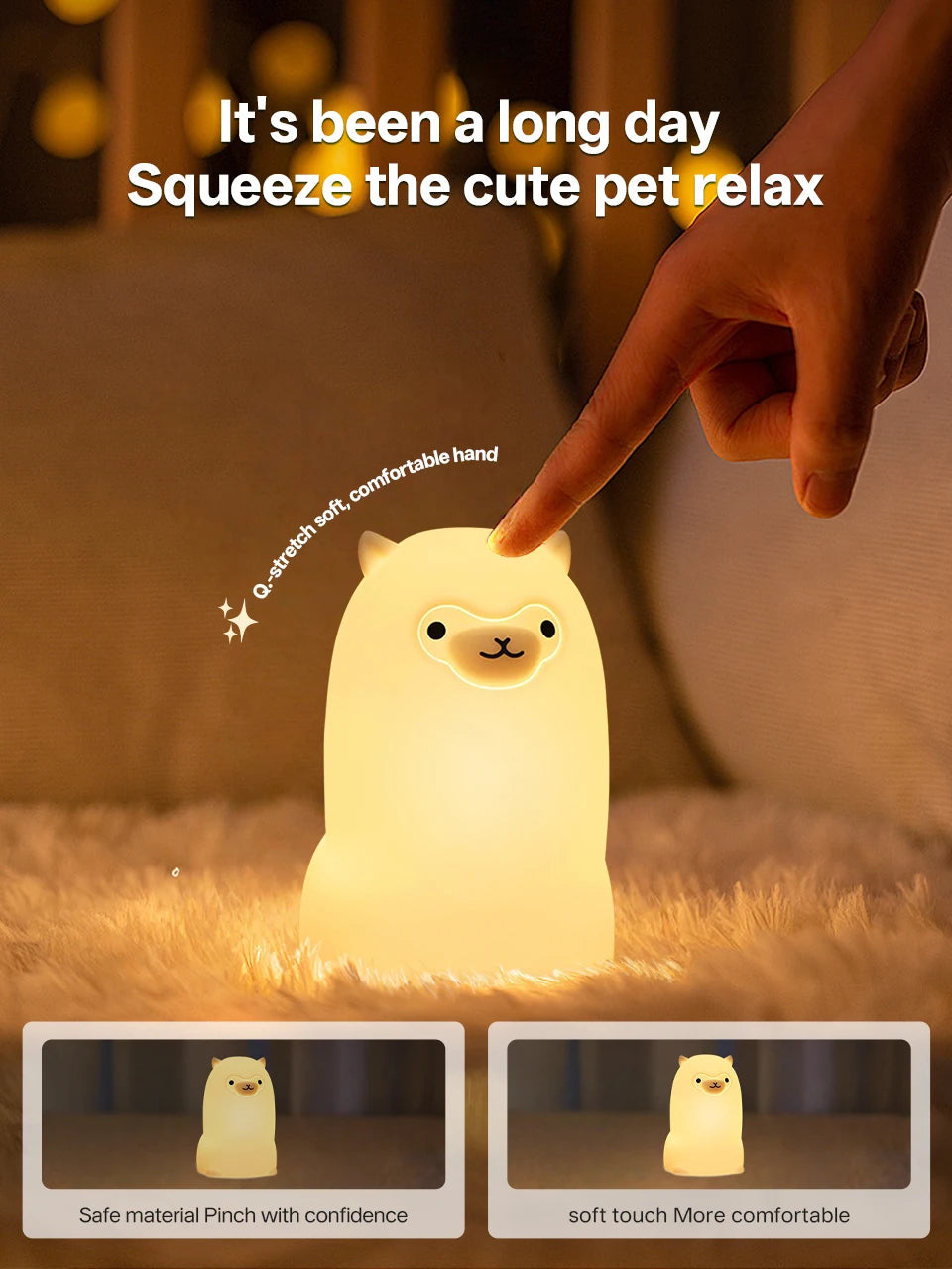 CowLost | product_id-pear-shaped-touch-controlled-7-color-dimmable-usb-rechargeable-silicone-night-light |36