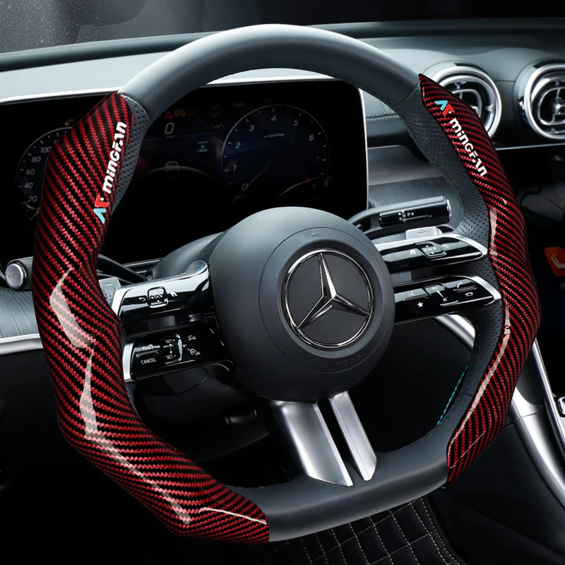 CowLost | luxury-carbon-fiber-steering-wheel-cover |12