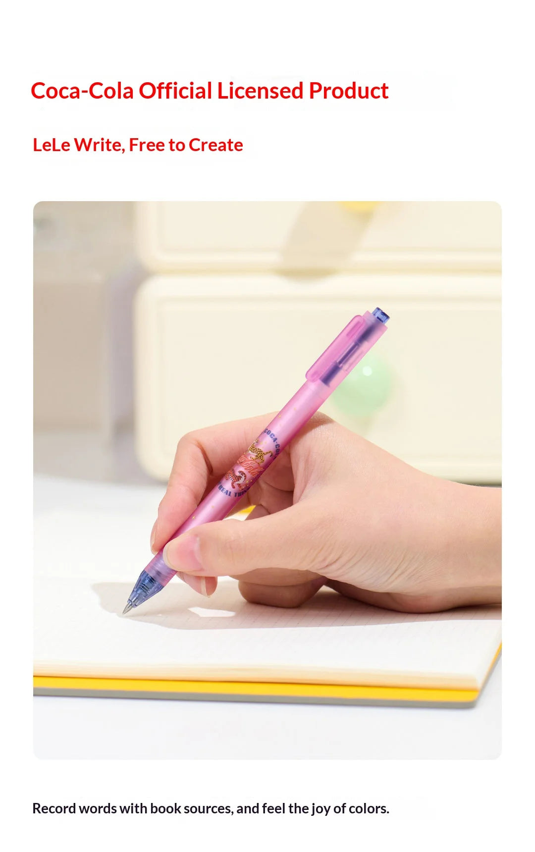 CowLost | product_id-5pcs-kaco-coca-cola-co-branded-gel-pens-0-5mm-quick-dry-ink-ergonomic-grip |8