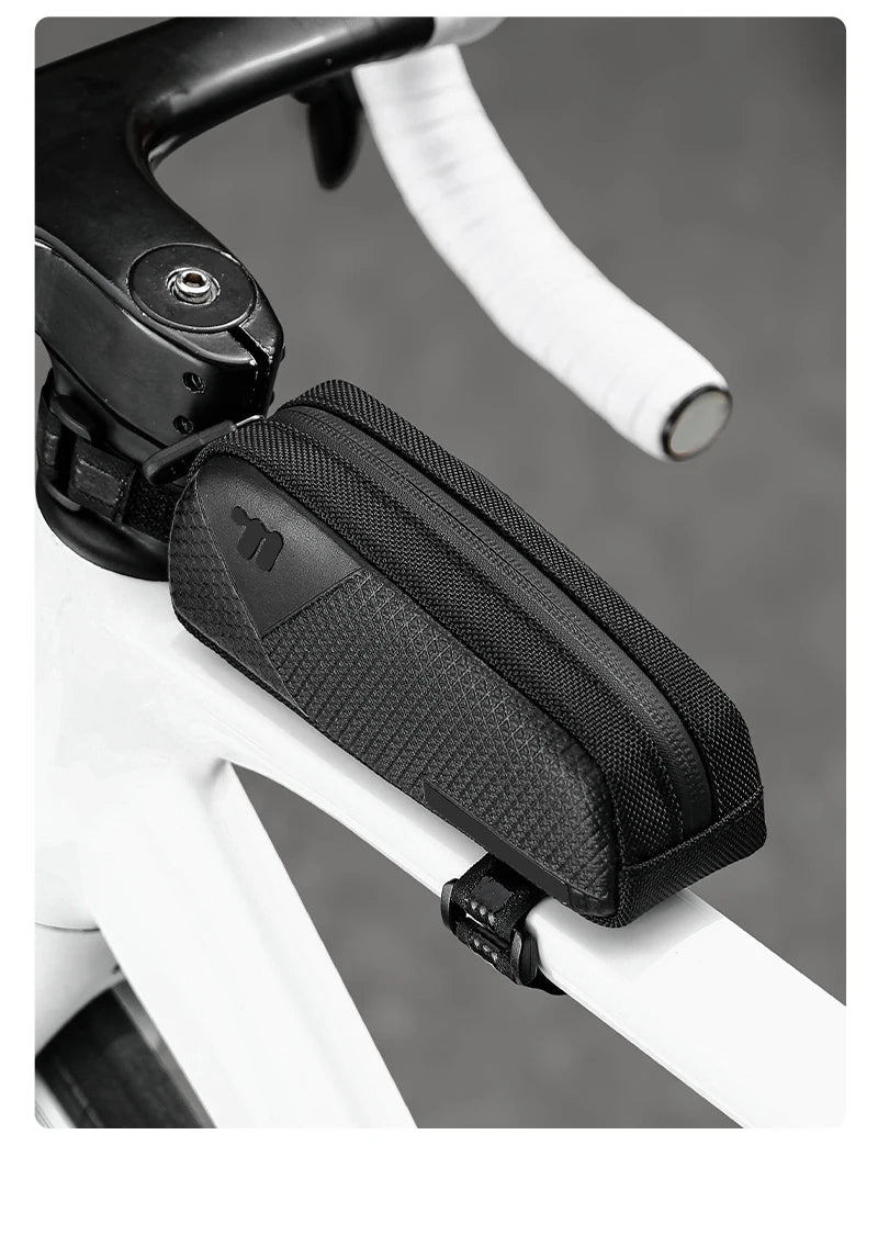 CowLost | west-biking-mini-bike-bag-0-6l-portable-bicycle-top-tube-bag-pu-waterproof-lightweight-triangle-bag-mtb-road-bike-accessories |23