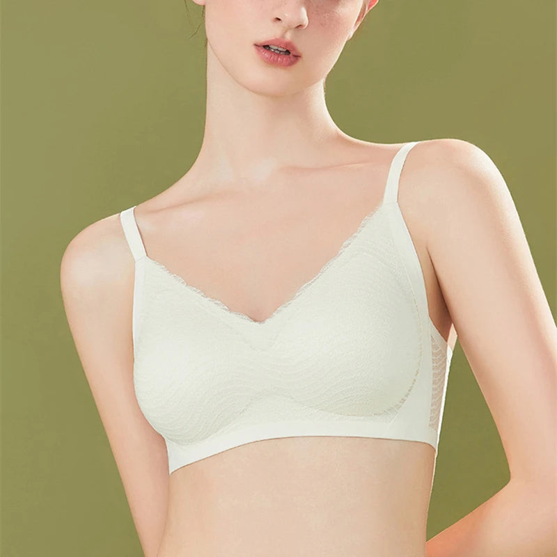 CowLost | product_id-lace-wireless-non-marking-bra-for-women-small-chest-anti-sagging-fixed-cup-beauty-back |3
