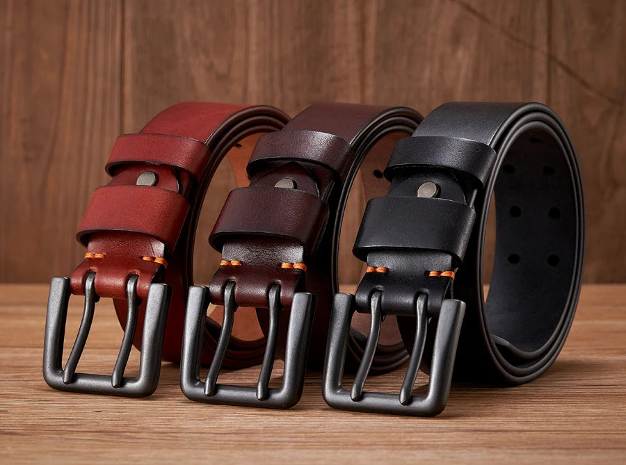 CowLost | 4-3cm-thick-high-quality-cowskin-genuine-leather-belt-for-men |6