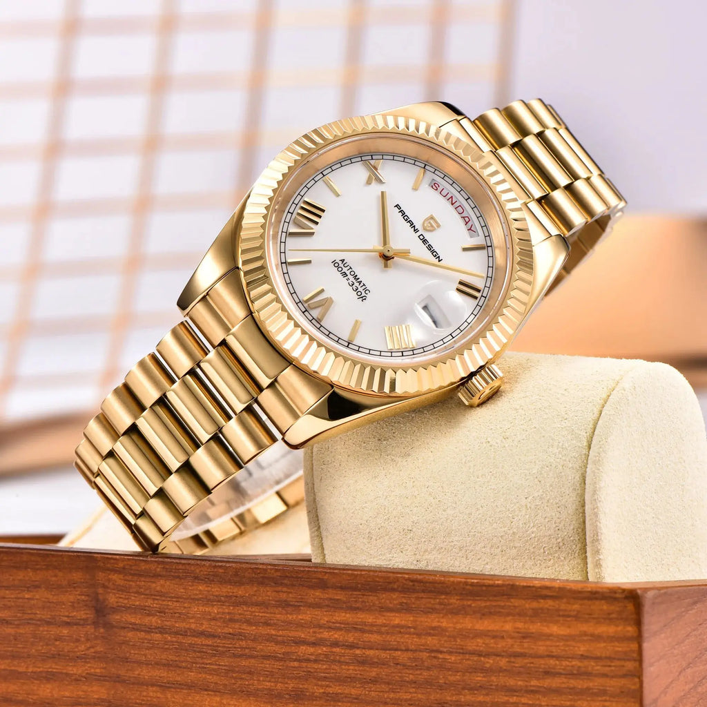 CowLost | pagani-design-mens-watches-dd40-gold-white-luxury-automatic-watch |5