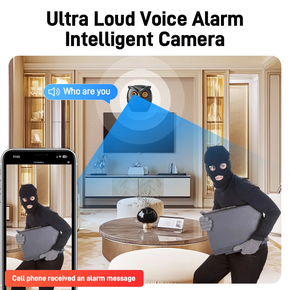 CowLost | product_id-vesafe-icsee-5mp-hd-indoor-wifi-security-camera-owl-shape-with-night-vision-and-human-detection |8