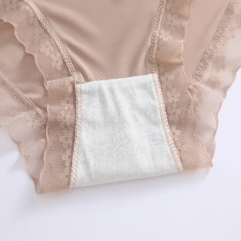 CowLost | activewear-pants-3pcs-seamless-ice-silk-lace-panties-set |31