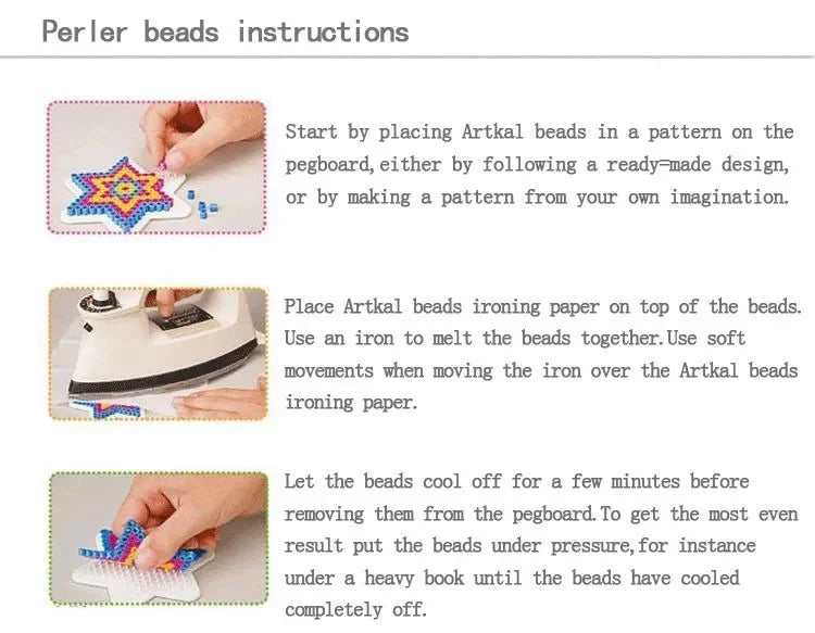 5mm Hama Beads Plastic Stencil Template for Perler DIY Pixel Beads Pegboard Puzzle
