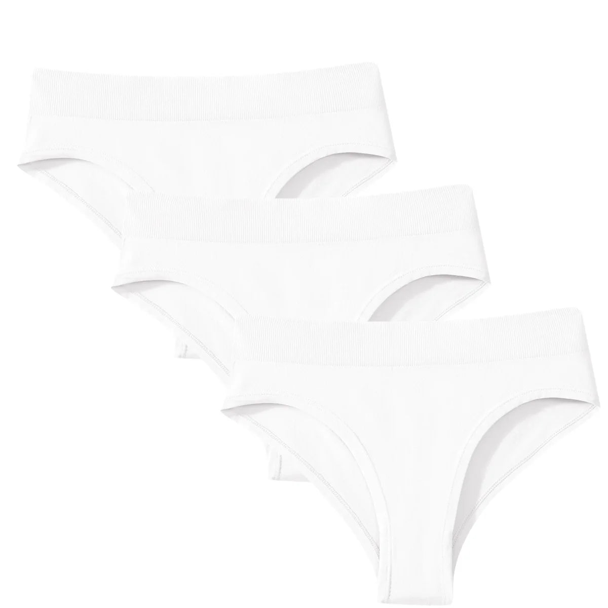 CowLost | product_id-3pcs-womens-high-rise-solid-color-briefs-panties-plus-size-s-3xl |23