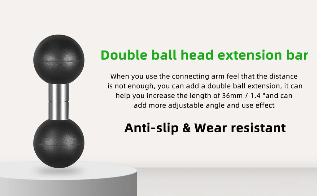 CowLost | product_id-fanaue-double-ball-mount-adapter-1-to-17mm-25mm-composite-extension-for-ram-mounts |8
