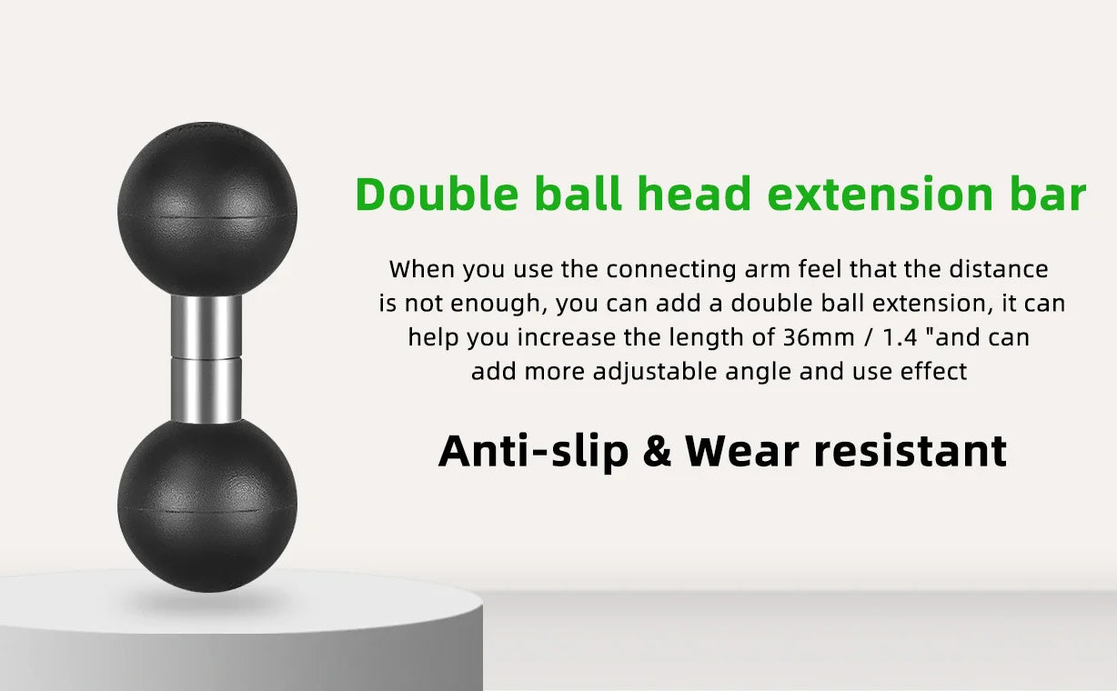 CowLost | product_id-fanaue-double-ball-mount-adapter-1-to-17mm-25mm-composite-extension-for-ram-mounts |8