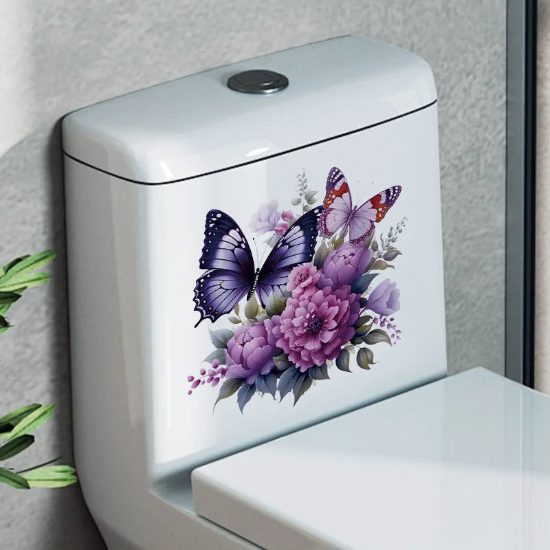 1pc Creative 3D Cracked Animal Dog Toilet Sticker