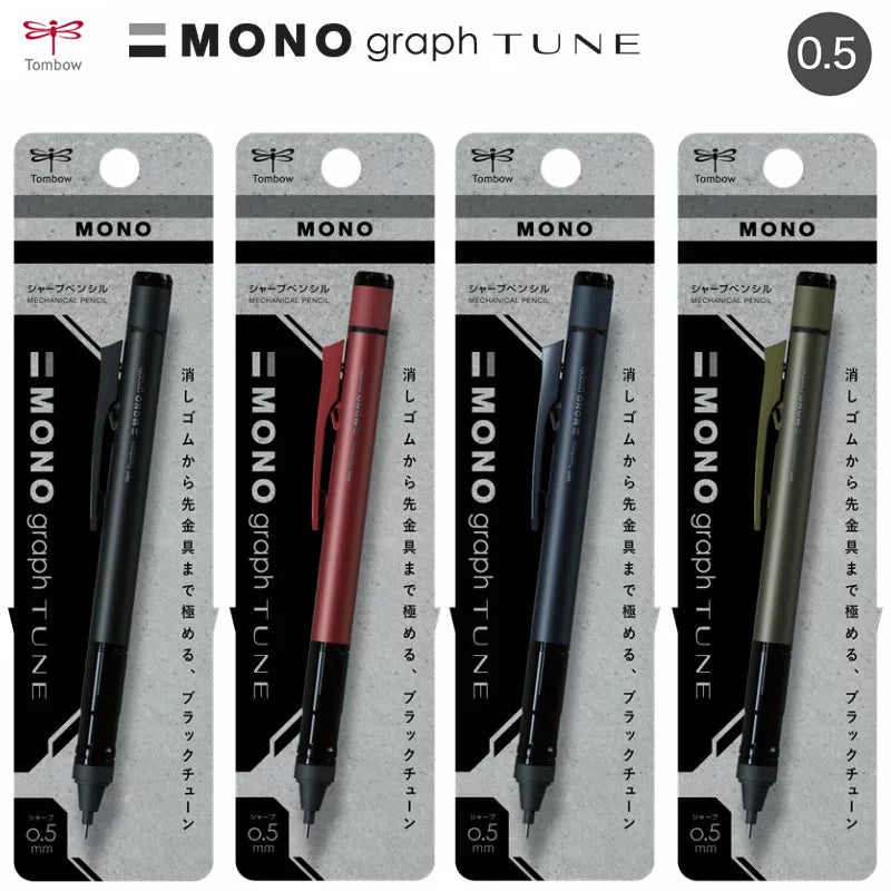 CowLost | product_id-tombow-mono-graph-tune-mechanical-pencil-0-5mm-retro-limited-edition-matte-smooth-low-center-design |2