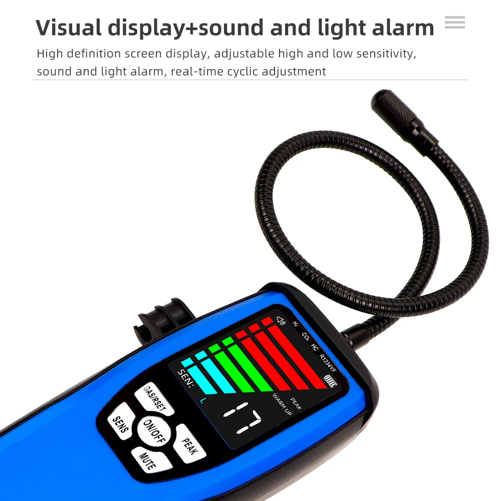 LD200 LD600 Halogen & Combustible Gas Leak Detector with 0-100% LEL Alarm and LCD Display