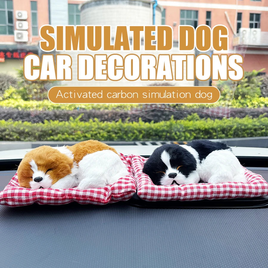 CowLost | product_id-fluffy-dog-plush-puppy-ornament-for-car-and-home-decoration |5