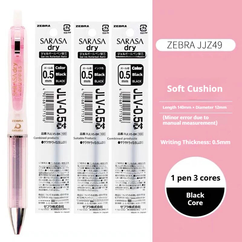 CowLost | product_id-zebra-jjz49-quick-dry-gel-pen-0-4-0-5mm-retractable-cushion-grip-transparent-design-for-exams-writing |44