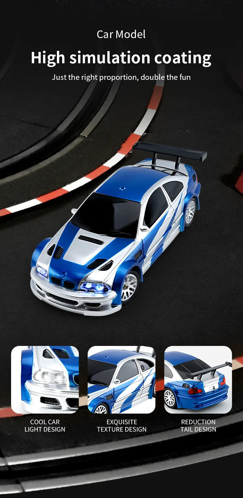 CowLost | fencing-barriers-2-4g-1-64-scale-4wd-remote-control-drift-car-with-gyroscope |14