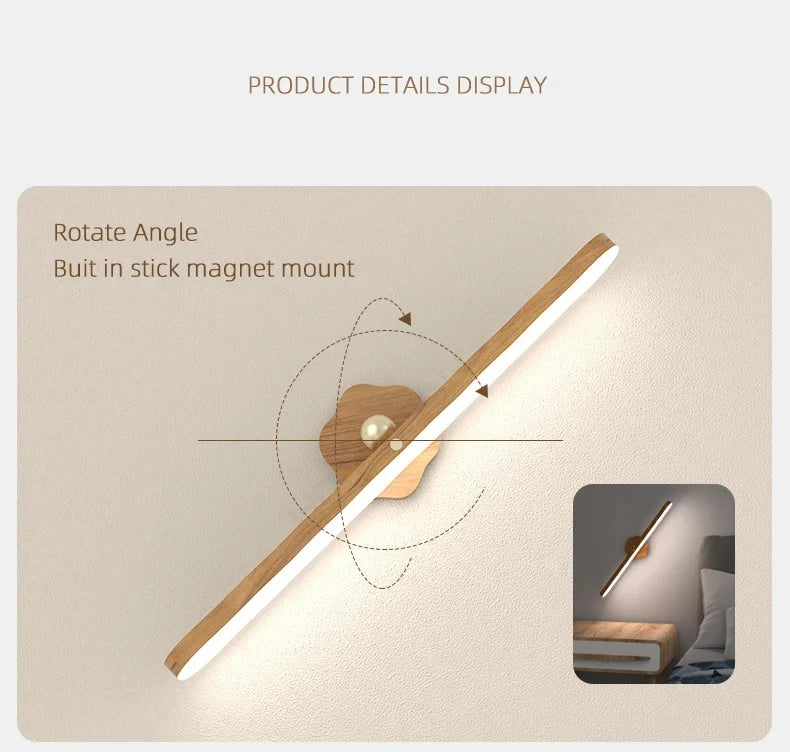 CowLost | product_id-wooden-led-rechargeable-magnetic-wall-night-light-with-mirror-and-touch-switch-for-bedroom-bedside |9