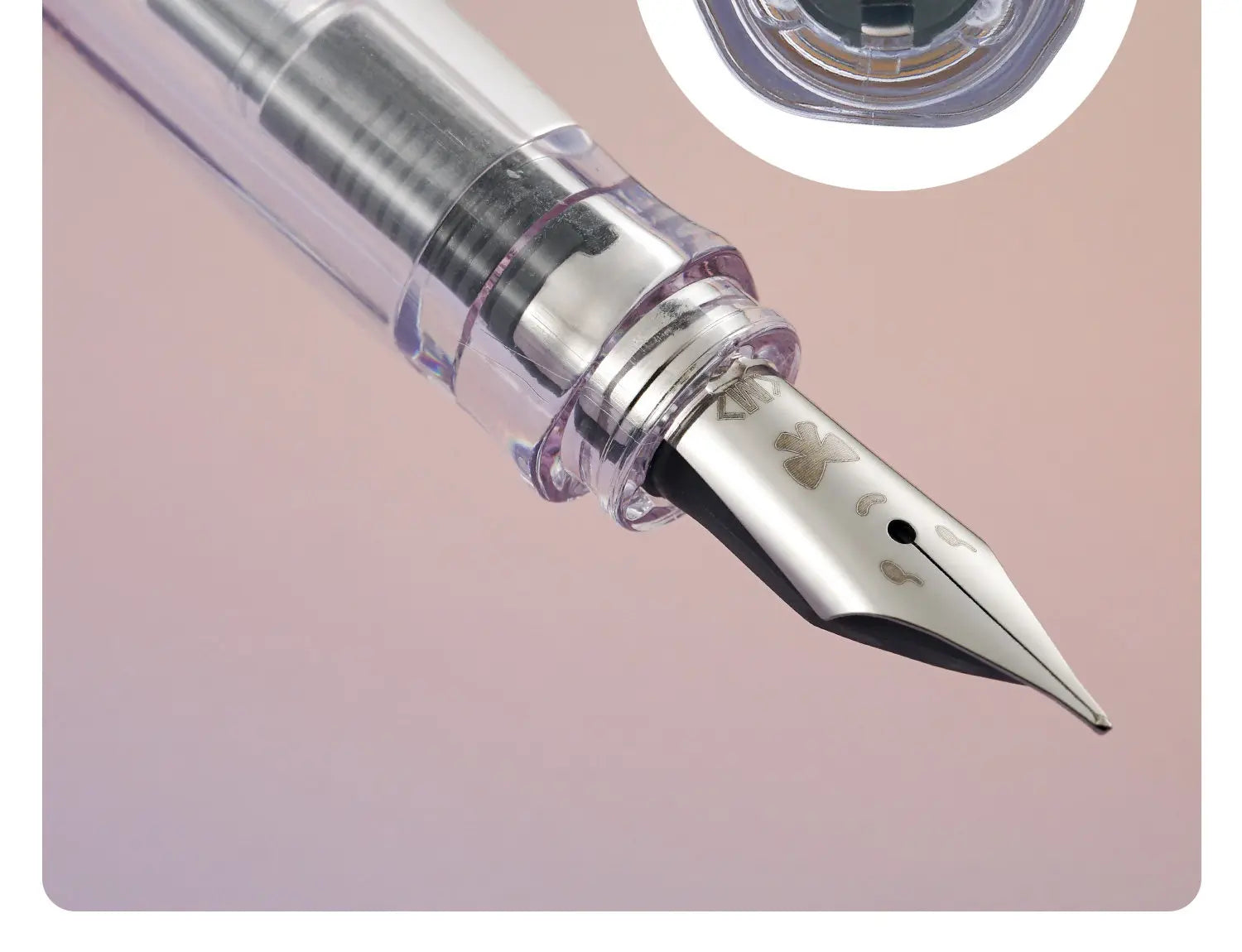 CowLost | product_id-pilot-kakuno-smile-family-series-transparent-fountain-pen-with-ergonomic-grip-for-kids |9