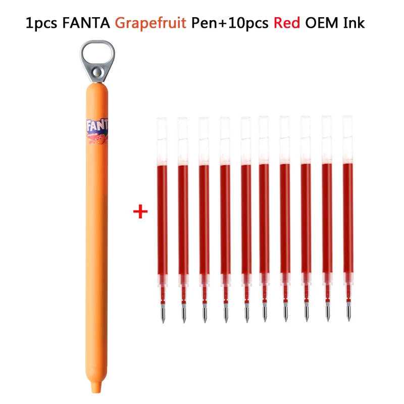 CowLost | product_id-kaco-fanta-collab-sprint-pop-up-0-5mm-black-gel-pen-side-knock-smooth-writing-stationery |31