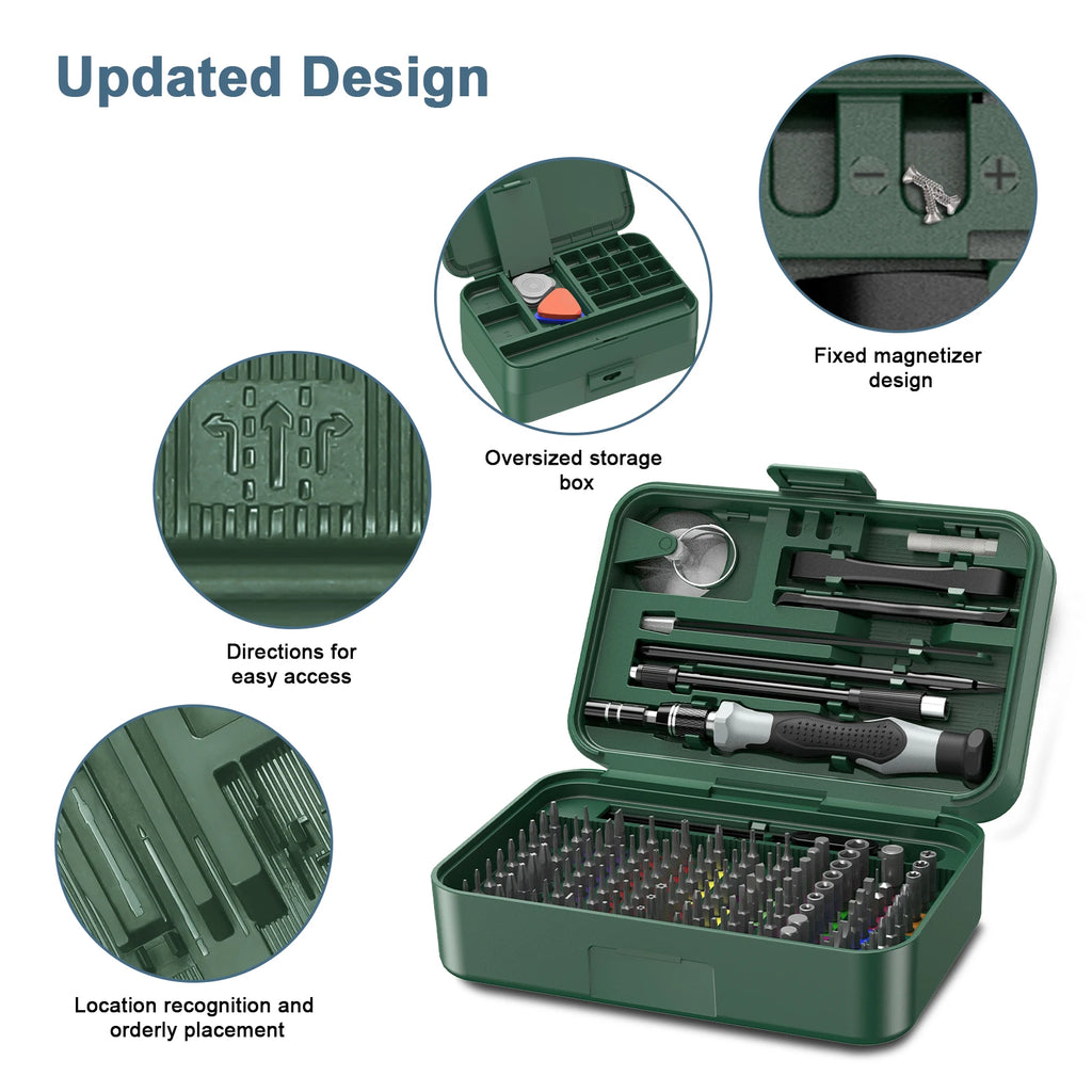 ORIA 132-in-1 Magnetic Precision Screwdriver Set for Electronics Repair Phone Watch