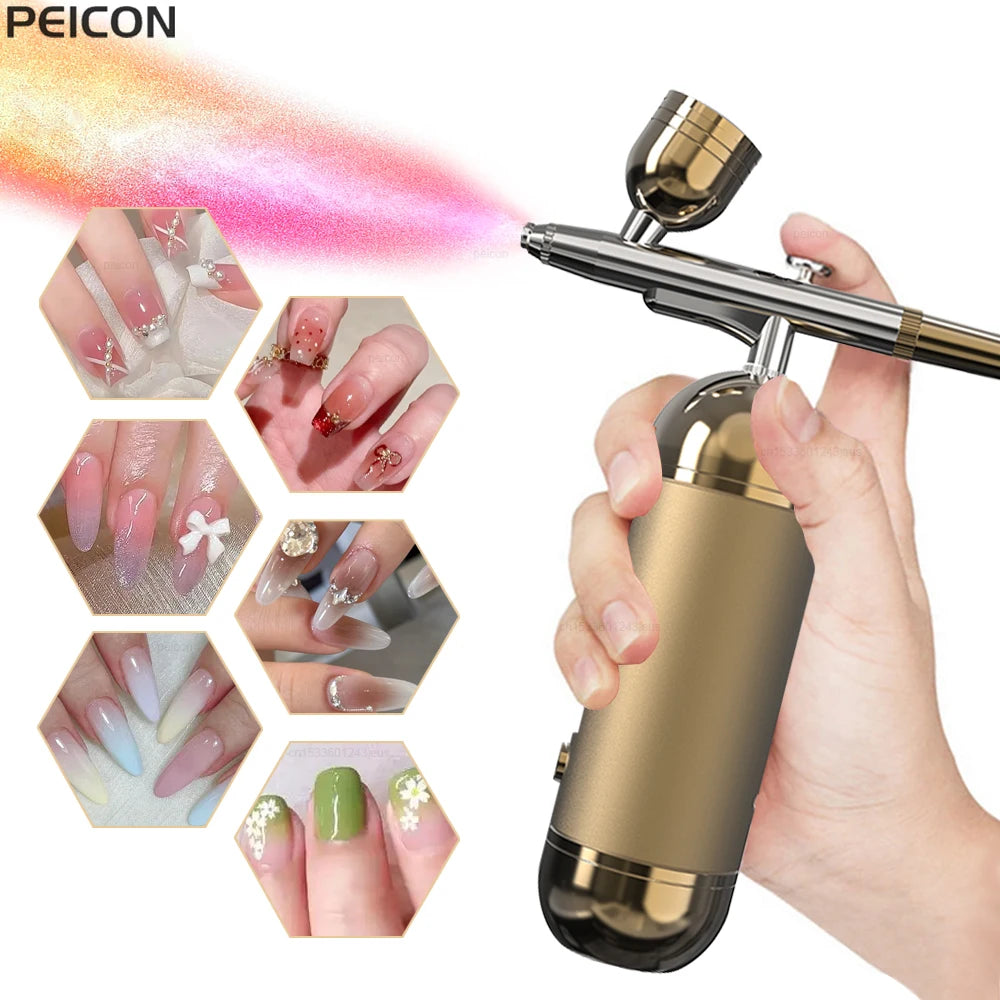 CowLost | airbrush-nails-with-compressor-portable-airbrush-nail-machine |1