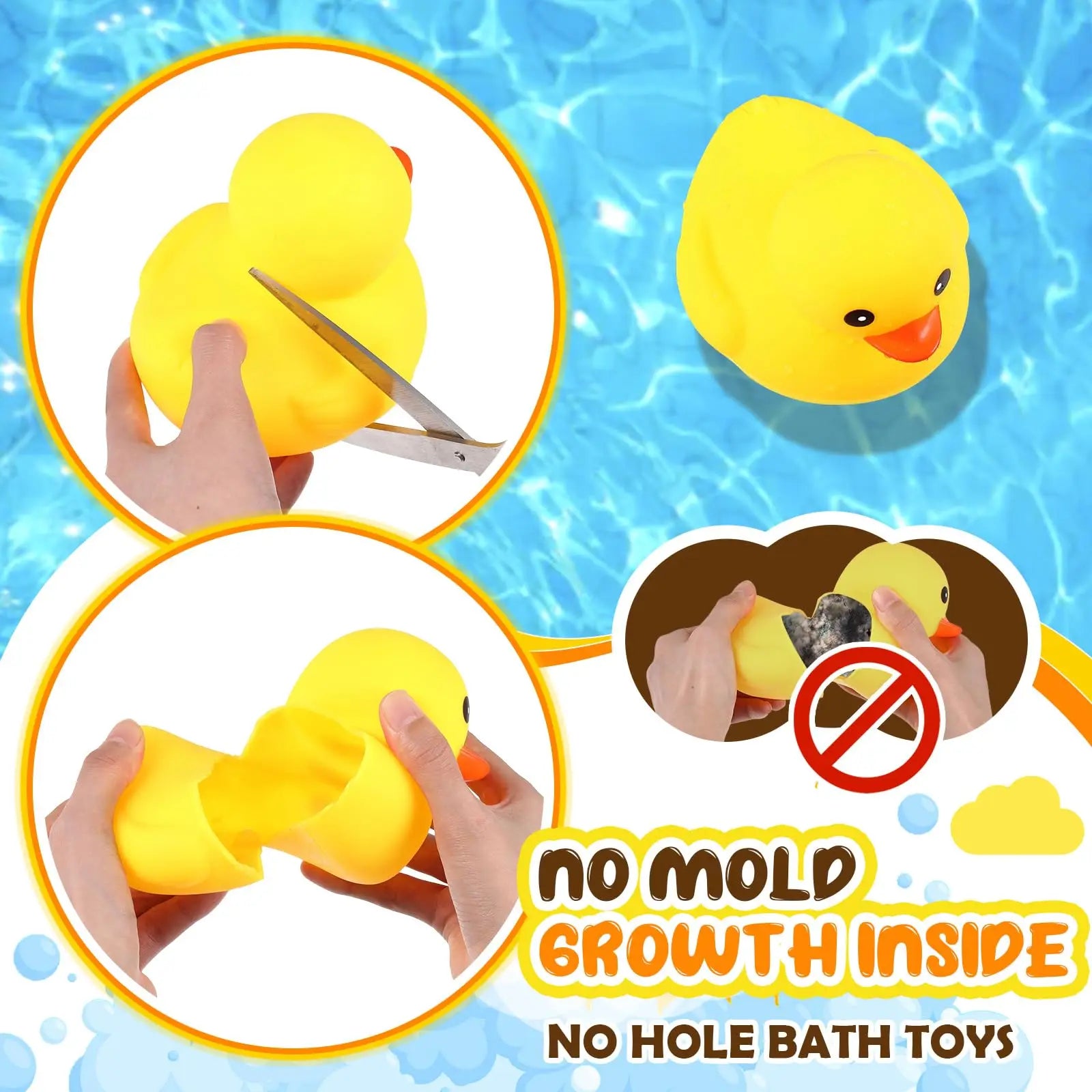 CowLost | product_id-6-89-inch-giant-rubber-duck-bath-toy-with-squeaky-sound-for-baby-shower-party |2