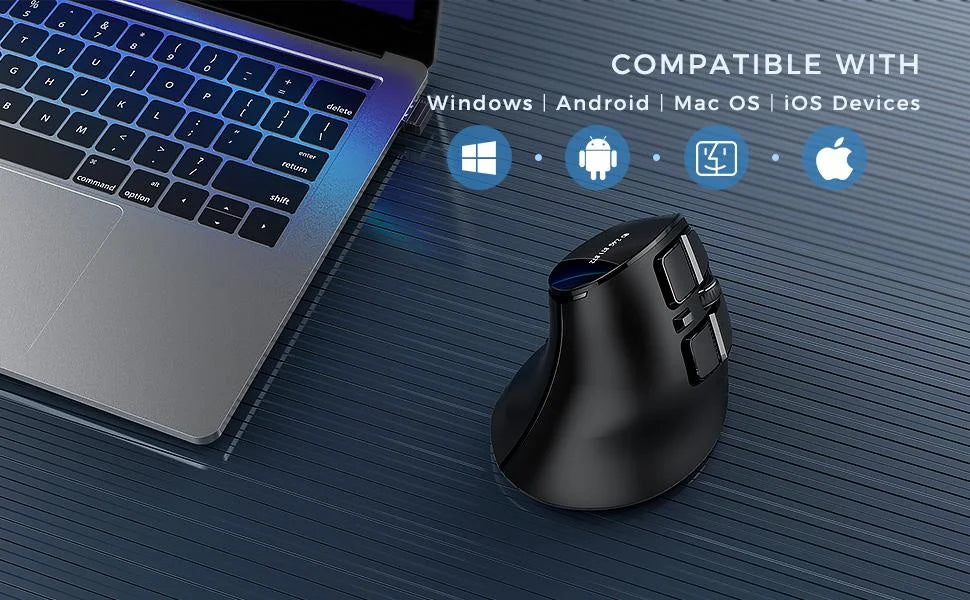 CowLost | product_id-seenda-vertical-ergonomic-wireless-mouse-bluetooth-5-0-2-4g-usb-rechargeable-for-pc-laptop-mac-ipad |8