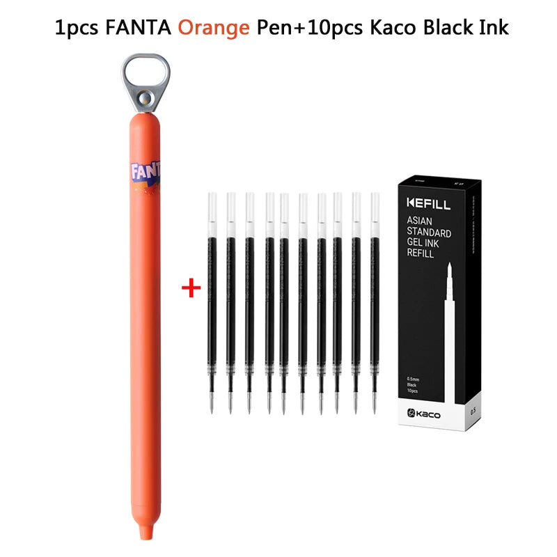 CowLost | product_id-kaco-fanta-collab-sprint-pop-up-0-5mm-black-gel-pen-side-knock-smooth-writing-stationery |36