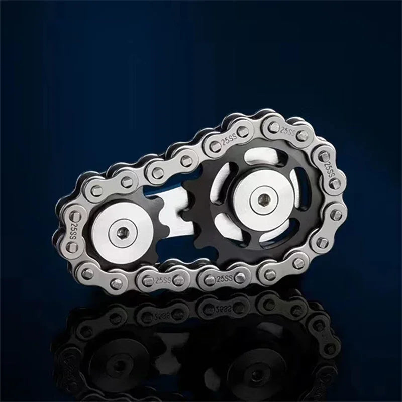 CowLost | sprockets-flywheel-fingertip-gyro-fidget-spinner-antistress-anxiety-metal-bike-chains-edc-spinner-fidget-toys-for-adult-kids-1 |10