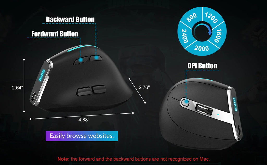 CowLost | product_id-lefon-bluetooth-wireless-vertical-ergonomic-mouse-with-oled-screen-rgb-optical-rechargeable-for-pc-and-laptop-gaming |14