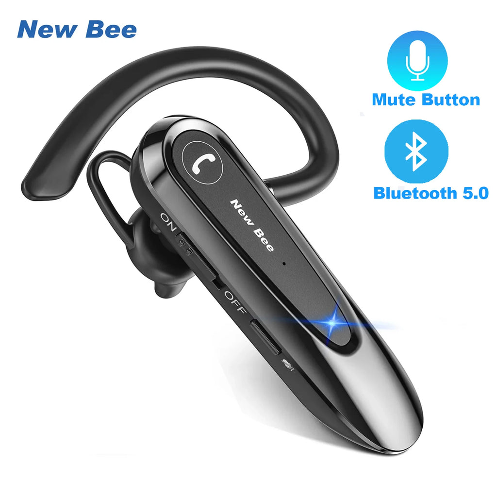 CowLost | new-bee-b45-bluetooth-5-0-earphones-dual-mic-mute-wireless-headset |1