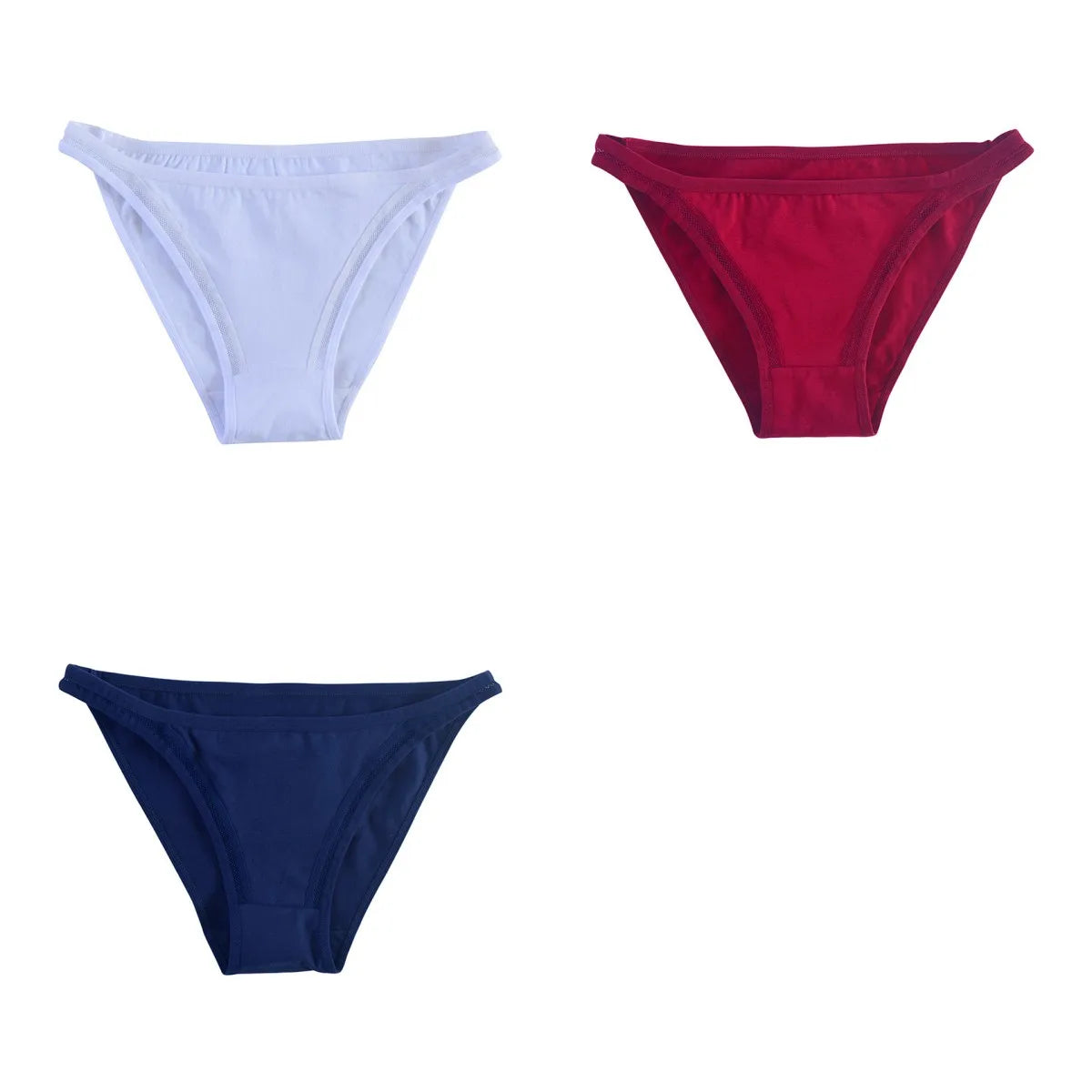 CowLost | product_id-3pcs-womens-cotton-low-rise-brazilian-briefs-with-mesh-sides-m-xl |19
