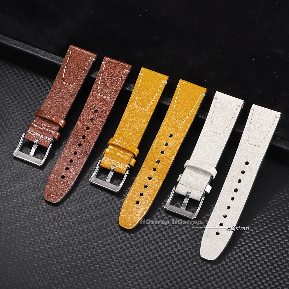CowLost | product_id-vintage-oil-wax-cowhide-leather-watch-band-20mm-22mm-brown-stitching-for-seiko-samsung-universal |5