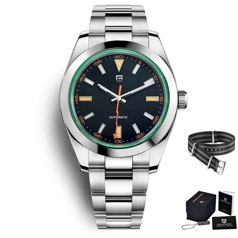 CowLost | pagani-design-green-glass-mens-mechanical-watches-luxury-sapphire-automatic-watch |26