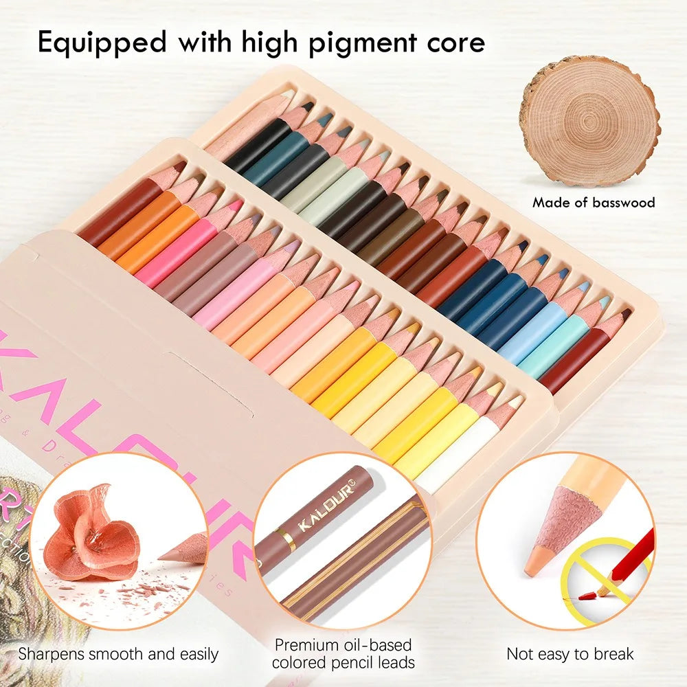 CowLost | product_id-kalour-35pcs-skin-tone-oil-based-wood-pencils-for-painting |5