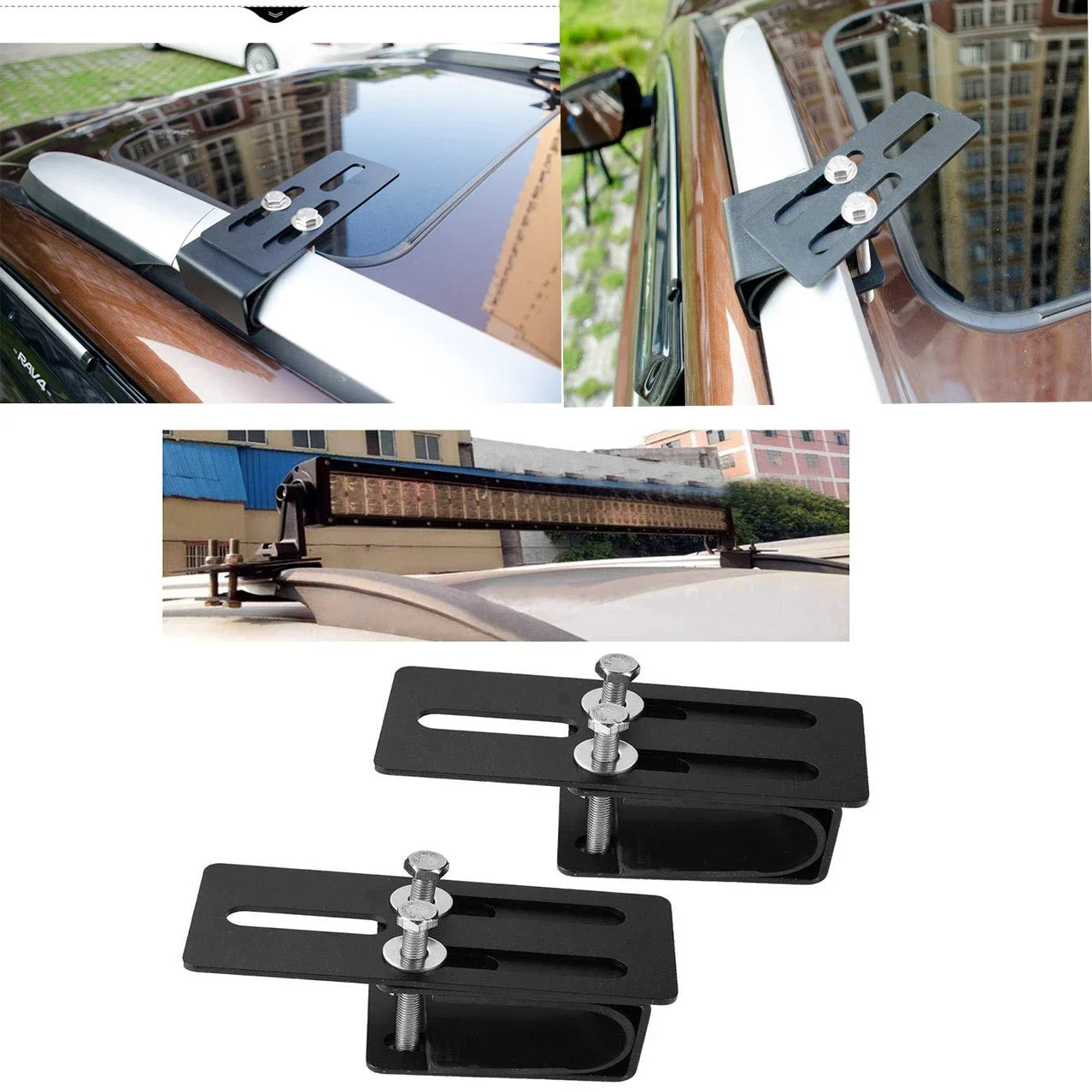 CowLost | suv-car-roof-rack-light-bracket-crossbar-luggage-rack-mounting-holder-for-car-led-light-bar-work-light-car-accessories |1