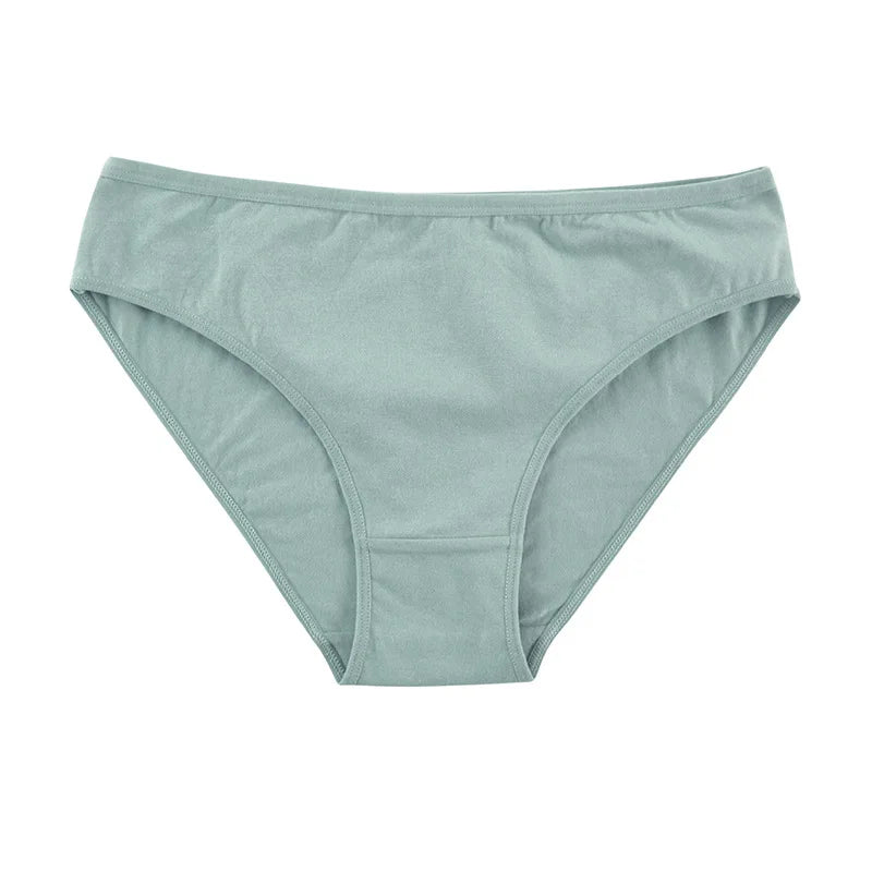 CowLost | product_id-4pcs-cotton-women-s-solid-color-brief-panties-m-xl-soft-comfortable-underwear |7