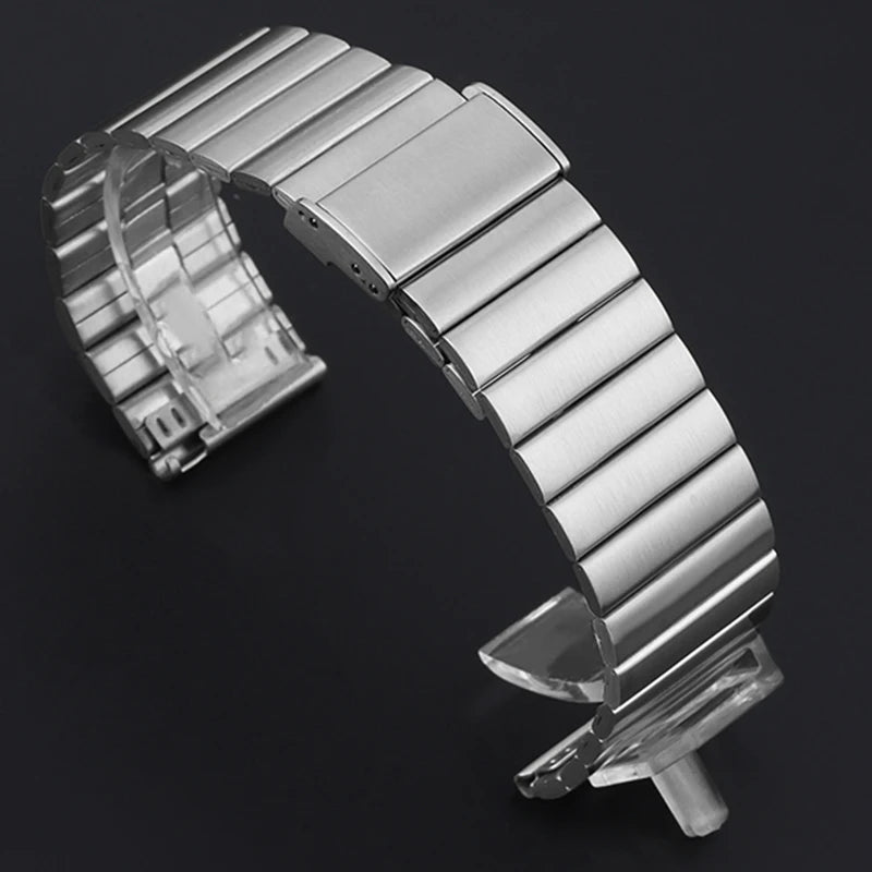 Stainless Steel Quick Release Watch Strap for Seiko, Rolex, Casio - Bamboo Knot Wristband Wholesale